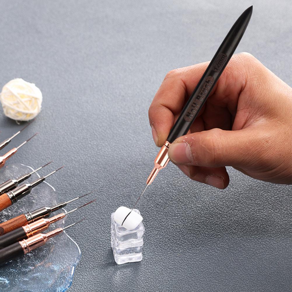 Nail Art Dotting Tool - فرشاة أظافر دقيقة التفاصيل 6/9/12/15/18 مم،