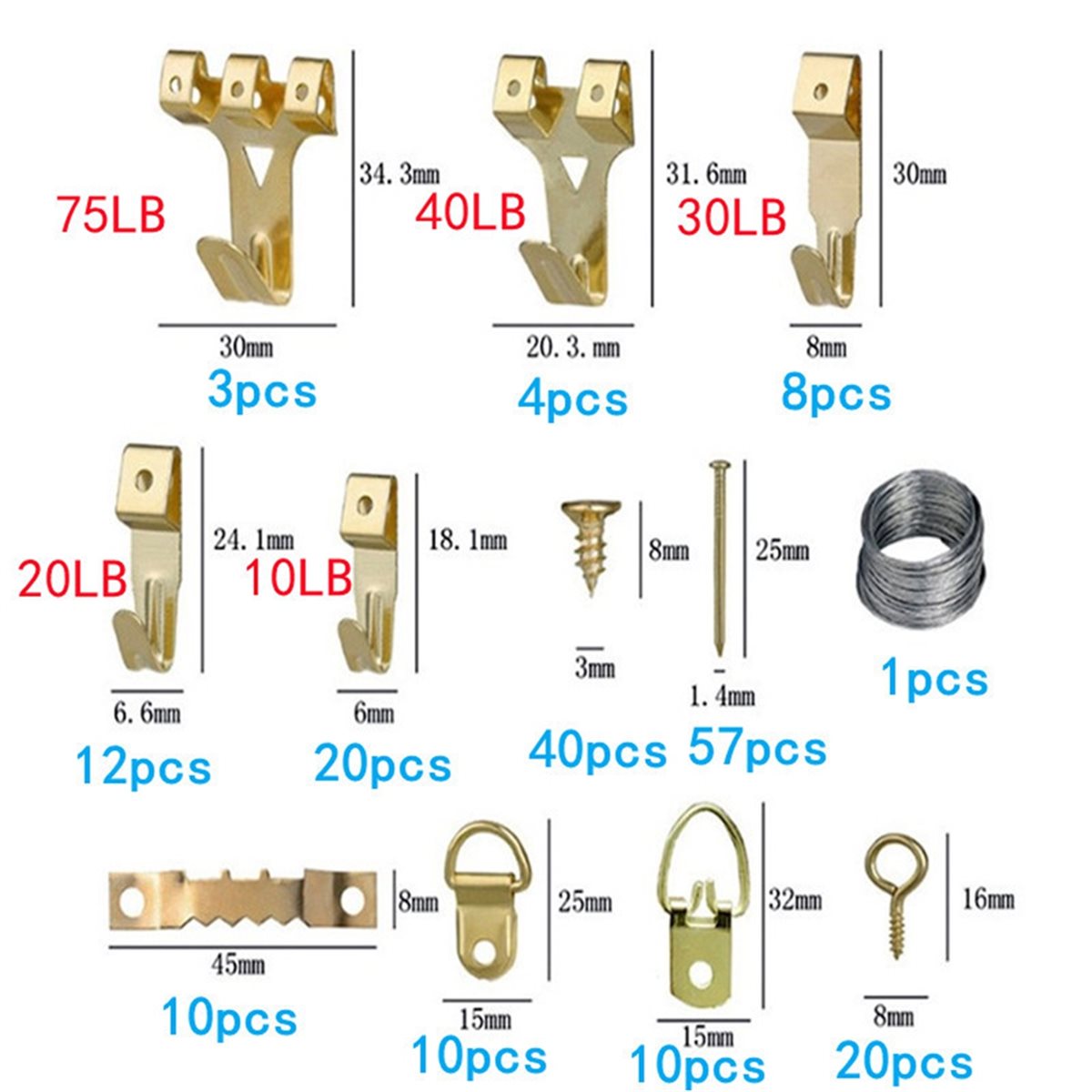 Nail Art Gold - طقم تعليق الصور من PHONE&GEAR يحتوي