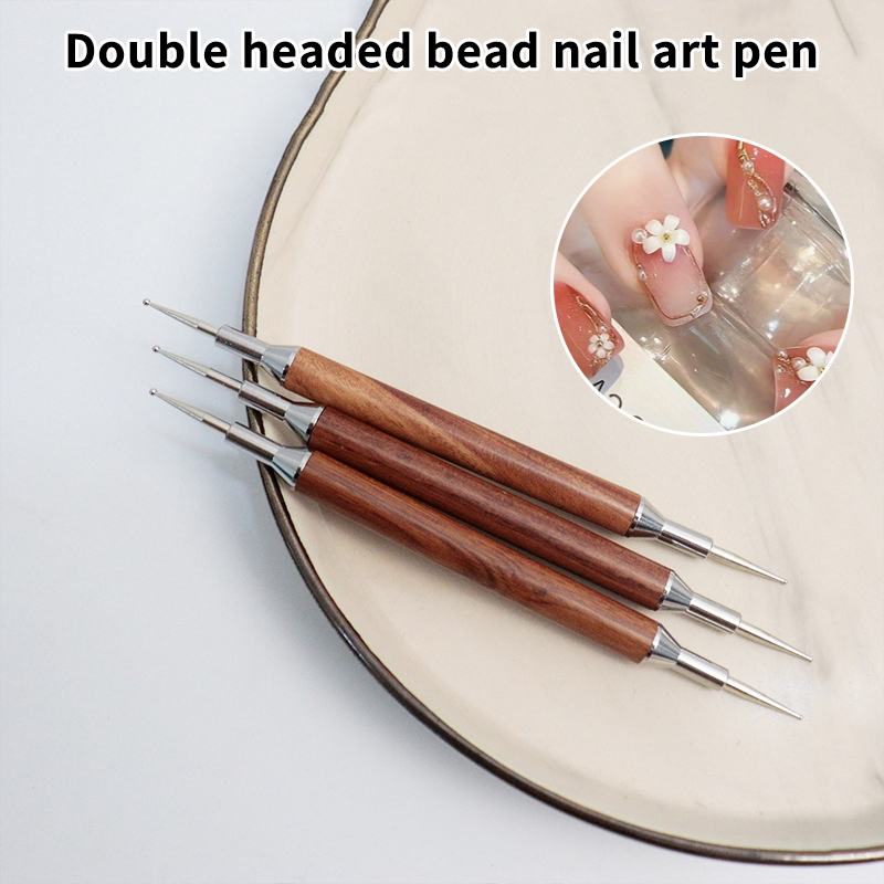 Nail Art Dotting Tool - قلم تزيين الأظافر من خشب الصندل