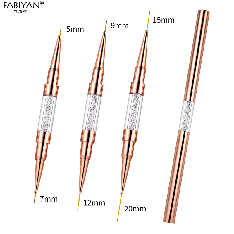 Nail Art Rose Gold - ارتفع الذهب مزدوجة رئيس 5/7/9/12/15/20 مللي