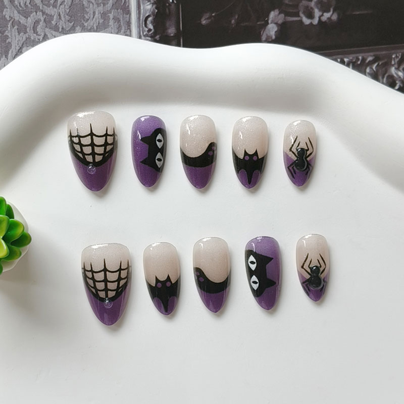Nail Art Eye Cat - 10 قطع من الأظافر الصناعية للنساء
