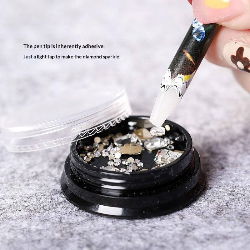 Nail Art Dotting Tool - قلم تزيين الأظافر لالتقاط الأحجار الكريمة