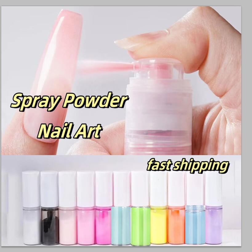 Nail Art Ombre Pink - 10 جرام/زجاجة النيون الوردي أومبير مسحوق