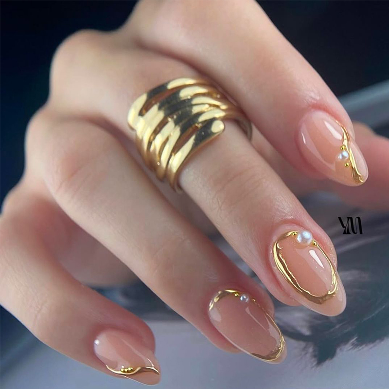 MTSSII 2/3 قطعة بطانة معدنية ه - مراجعة Nail Art Rose Gold وسعره