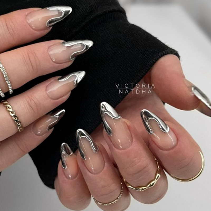 MTSSII 2/3 قطعة بطانة معدنية ه - مراجعة Nail Art Rose Gold وسعره