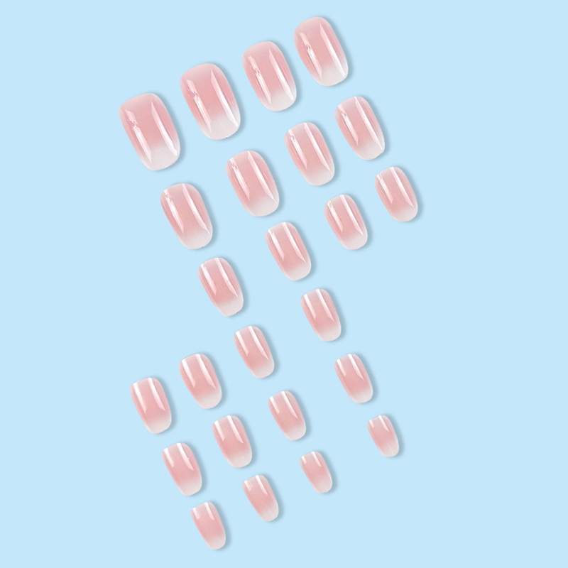 24 قطعة من الأظافر الاصطناعية  - مراجعة Nail Art Ombre Pink وسعره