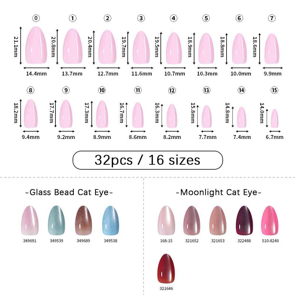 32 قطعة من أظافر VITAGWX الاصط - مراجعة Nail Art Eye Cat وسعره