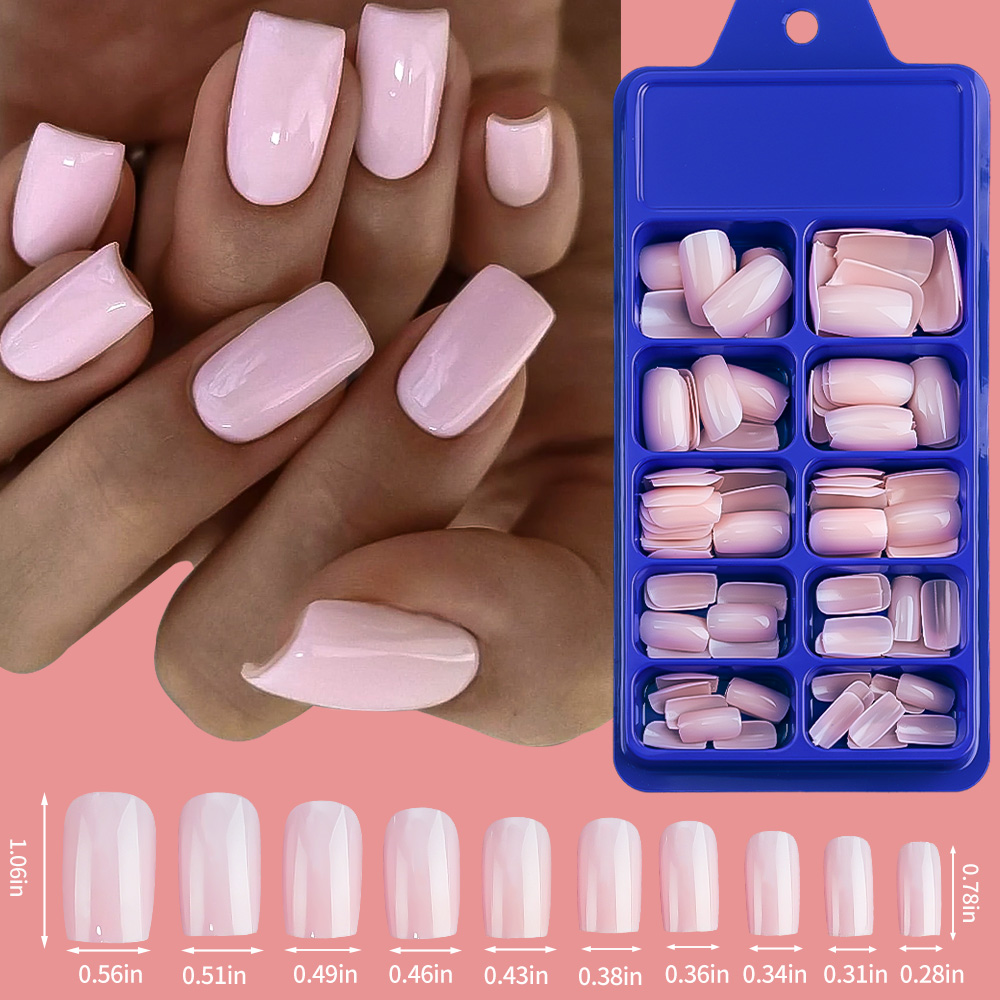 100/120 قطعة الوردي الأبيض الص - مراجعة Nail Art Ombre وسعره