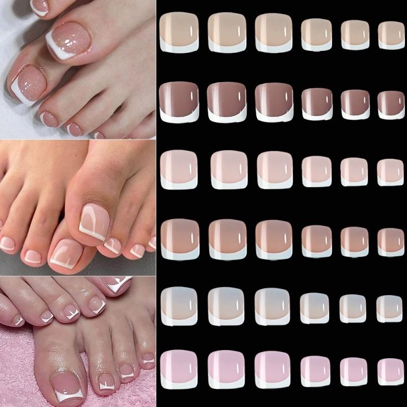 120 قطعة من أظافر القدم الاصطن - مراجعة Nail Art Ombre وسعره