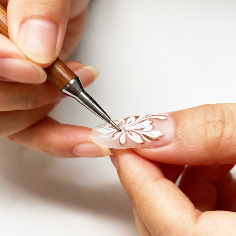قلم تزيين الأظافر من خشب الصند - مراجعة Nail Art Dotting Tool وسعره