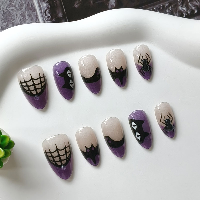 10 قطع/مجموعة أظافر صناعية قصي - مراجعة Nail Art Eye Cat وسعره