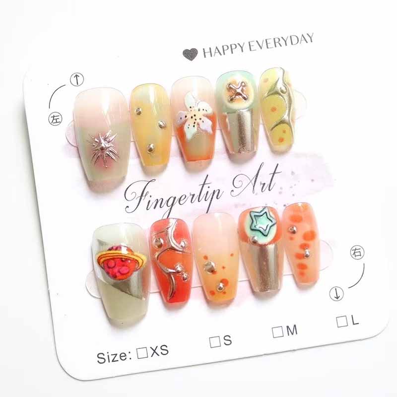 10 قطعة النمط الفرنسي النساء ا - مراجعة Nail Art Eye Cat وسعره