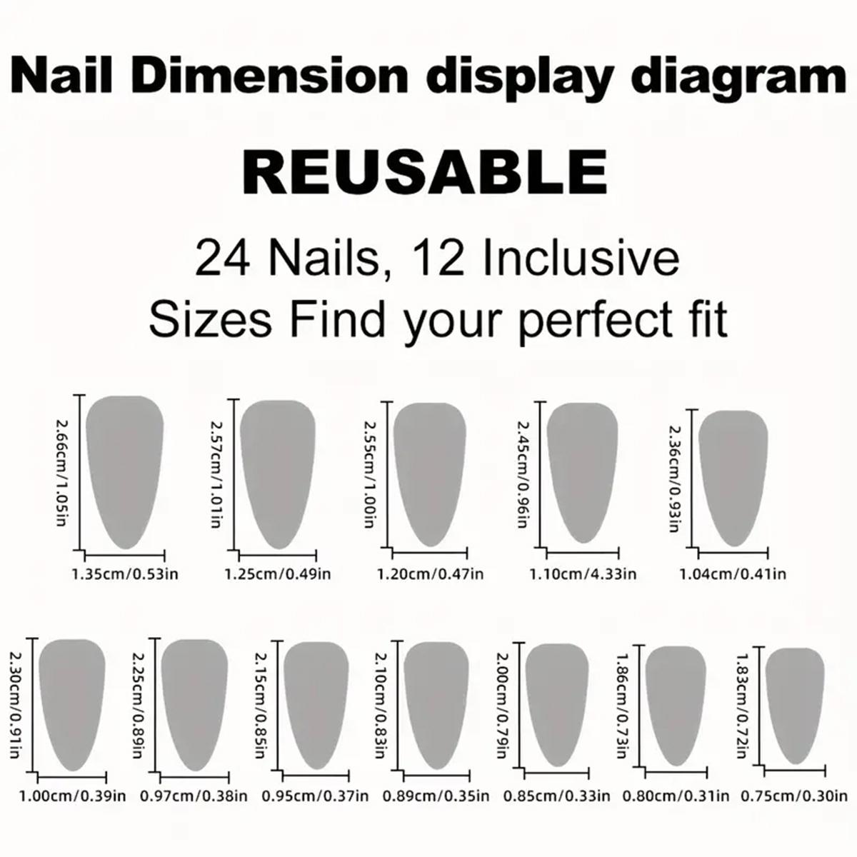24 قطعة أظافر صناعية لوزية الش - مراجعة Nail Art Gold وسعره