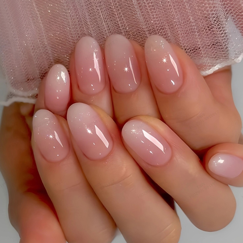 24 قطعة من الأظافر الاصطناعية  - مراجعة Nail Art Ombre Pink وسعره