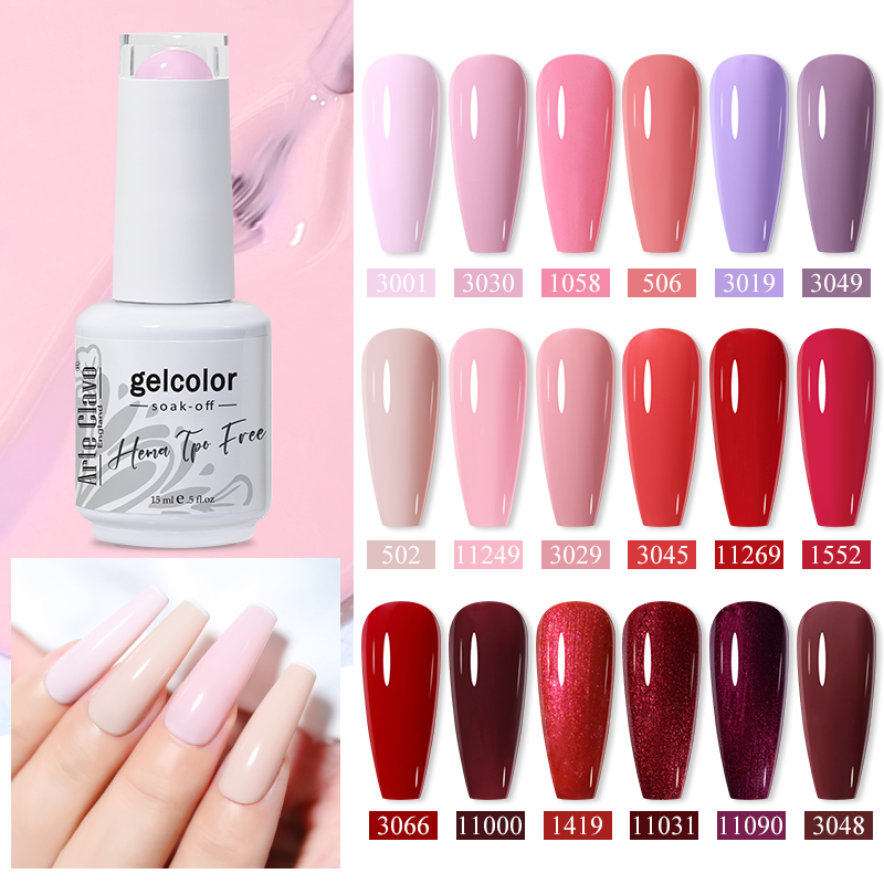 طلاء أظافر جل من آرتي كلافو 15 - مراجعة Nail Art Red Wine وسعره