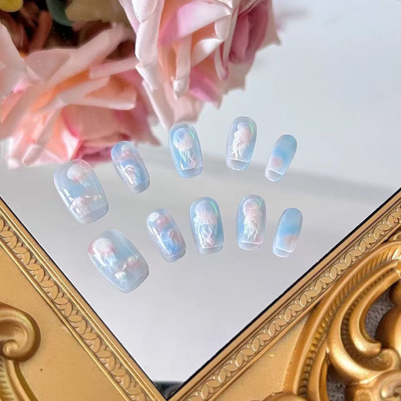 10 قطعة لون المرأة حالمة قنديل - مراجعة Nail Art Eye Cat وسعره
