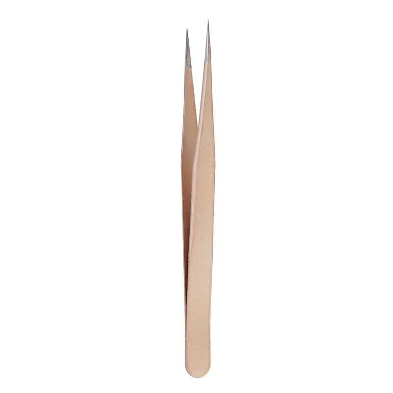 ملقط مستقيم ذهبي وردي شامبانيا - مراجعة Nail Art Rose Gold وسعره