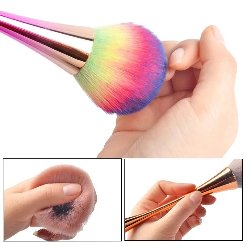 المهنية مسمار الفن فرش مسحوق ا - مراجعة Nail Art Rose Gold وسعره