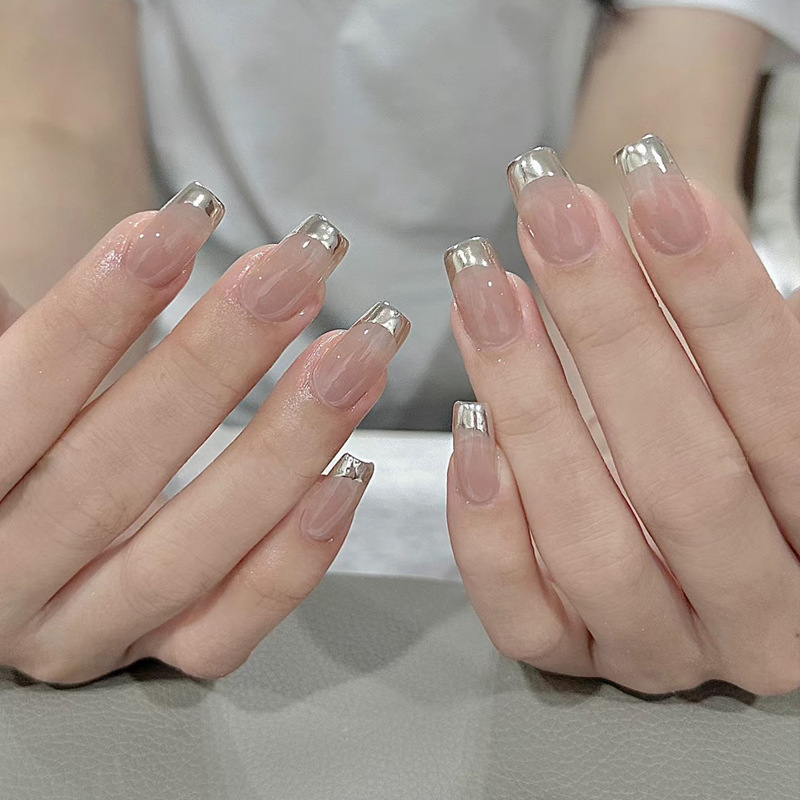 24 قطعة أظافر صناعية متوسطة ال - مراجعة Nail Art Ombre وسعره