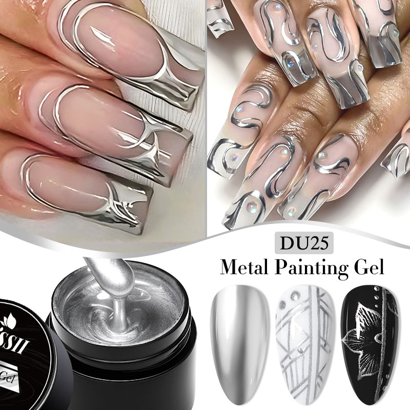 جل طلاء أظافر معدني 8 مل، لا ي - مراجعة Nail Art Rose Gold وسعره