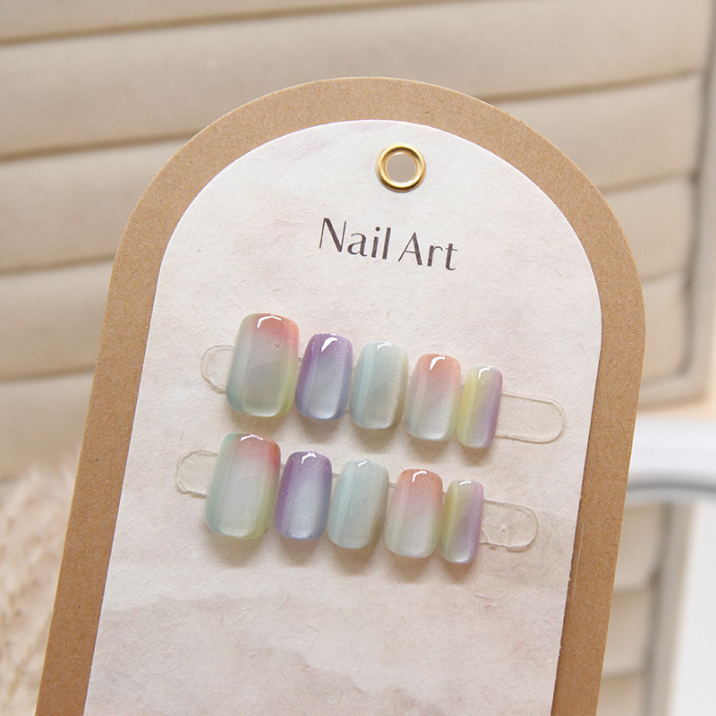 10 قطعة أزياء المرأة أنيقة متع - مراجعة Nail Art Eye Cat وسعره