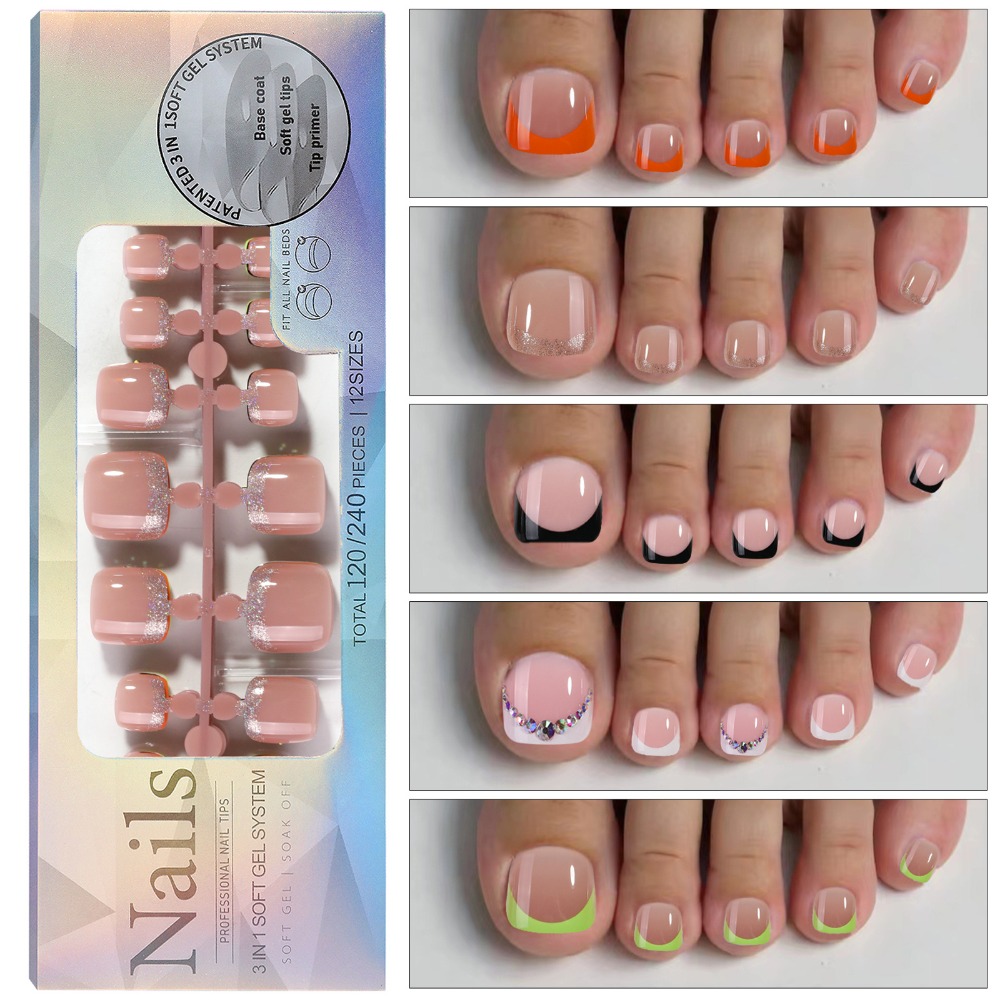 أظافر قصيرة مربعة الشكل للصق ع - مراجعة Nail Art Ombre Pink وسعره