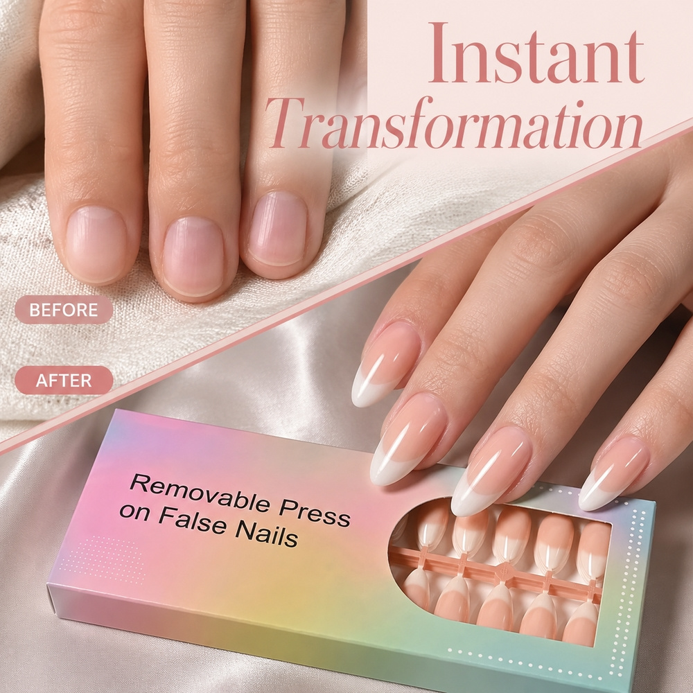 150 قطعة من الأظافر الاصطناعية - مراجعة Nail Art Ombre Pink وسعره