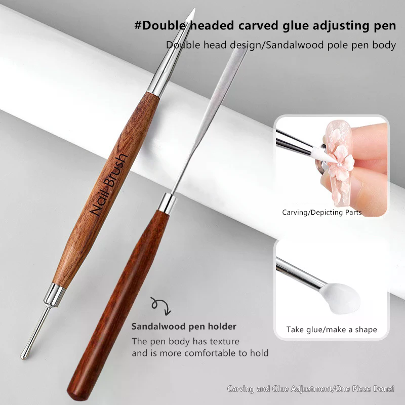 قطعتان من أقلام السيليكون ذات  - مراجعة Nail Art Dotting Tool وسعره