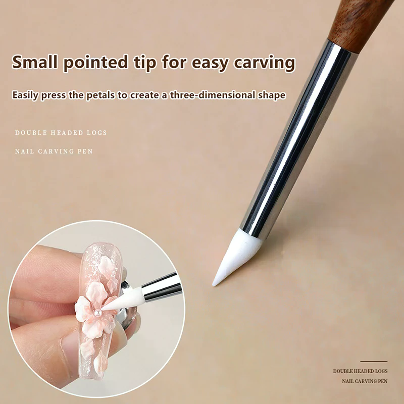 قطعتان من أقلام السيليكون ذات  - مراجعة Nail Art Dotting Tool وسعره
