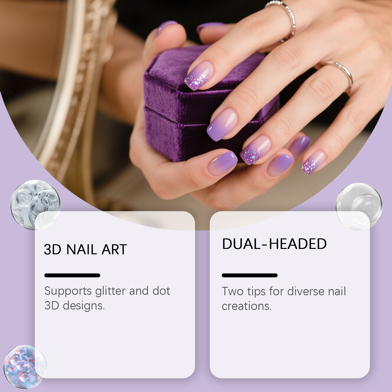 نيميكسا 3 قطع أقلام سيليكون مز - مراجعة Nail Art Dotting Tool وسعره