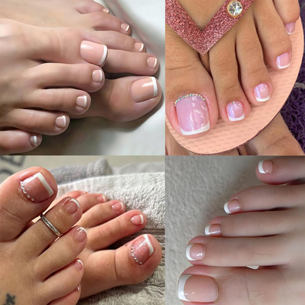 120 قطعة من أظافر القدم الاصطن - مراجعة Nail Art Ombre Pink وسعره