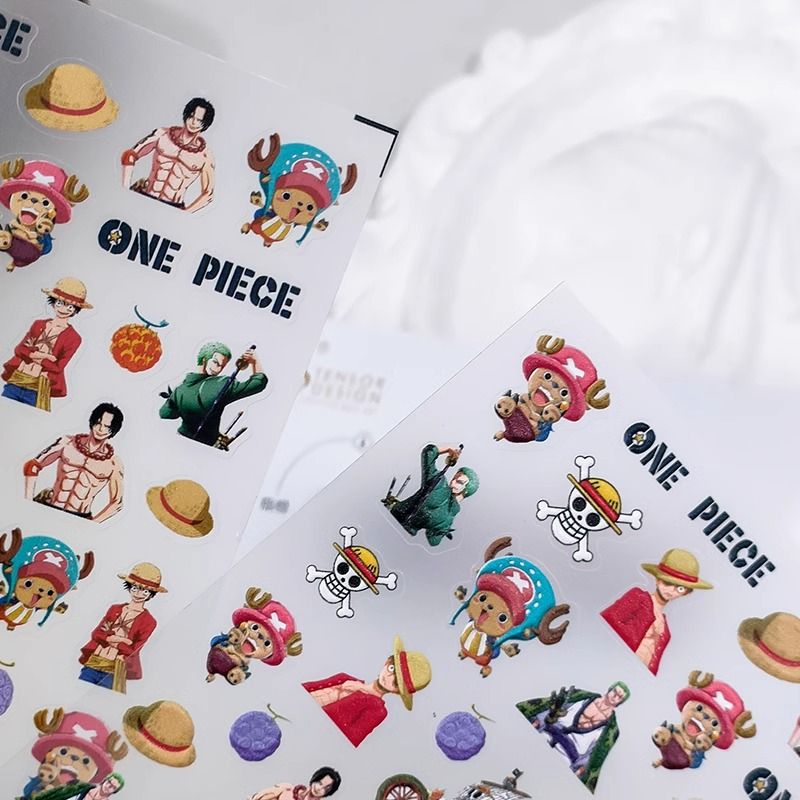 قطعة واحدة 2025 جديد الكرتون ل - مراجعة Nail Art Zoro One Piece وسعره