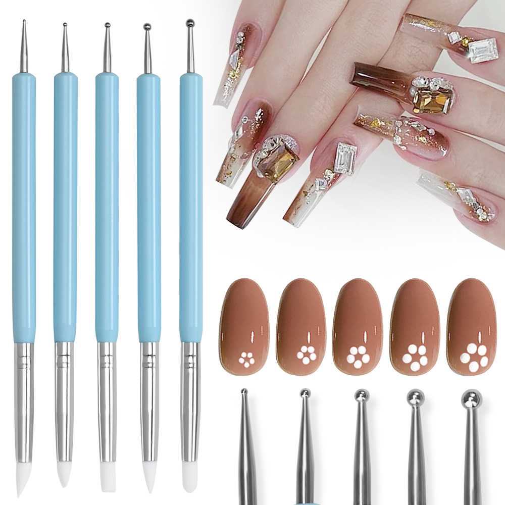 فرشاة فن الأظافر - قلم نحت وتح - مراجعة Nail Art Dotting Tool وسعره